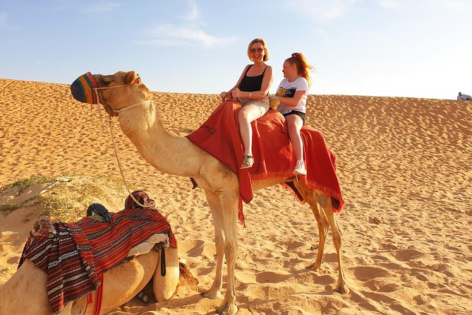 Desert Safari with Quad Bike, 4x4 Dune Bashing and Camel Ride - 4x4 dune bashing, seat belts, and motion sickness prep