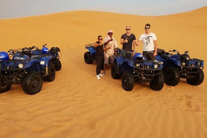 Desert Thrills: Evening Safari with Quad Bike & Camp Activities - Al Awir Camp Activities: Camel Ride, Henna, Falcon, and Arabian Dress