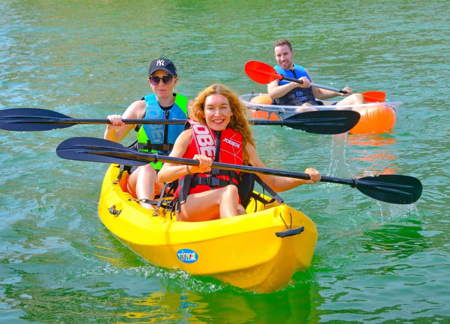 Dubai: 1-hour Kayaking or Stand Up Paddle at Dukes The Palm - Dukes The Palm launch point, right on the action