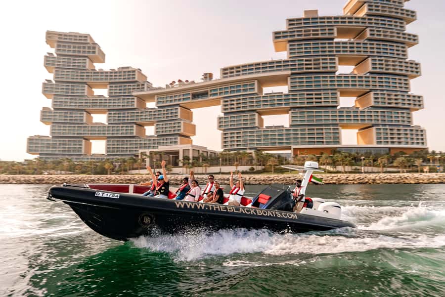 Dubai: 100-Min Speed Boat Tour, Atlantis & Burj Al Arab View - Key highlights from the Black Boats Burj Al Arab speedboat