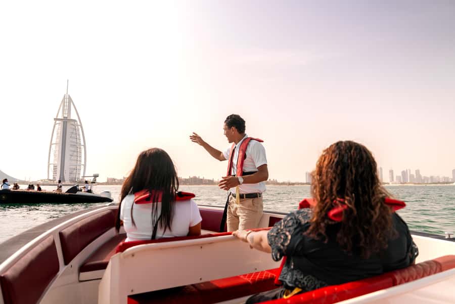 Dubai: 100-Min Speed Boat Tour, Atlantis & Burj Al Arab View - The Dubai coastline run: Marina, Jumeirah Beach Residence, and sky-adjacent moments