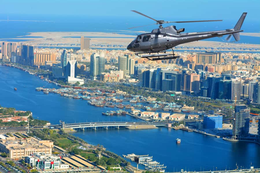 Dubai: 17-Minute Helicopter Tour over Palm Jumeirah - Other coastal landmarks: The World, Jumeirah Beach, Port Rashid