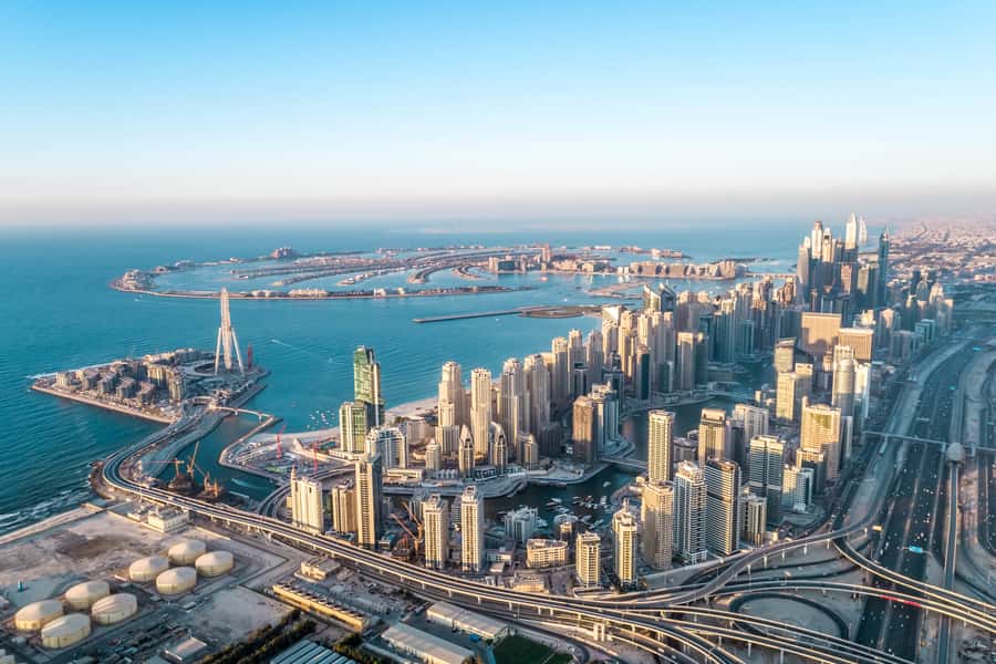 Dubai: 17-Minute Helicopter Tour over Palm Jumeirah - Burj Khalifa and the skyline logic of Business Bay