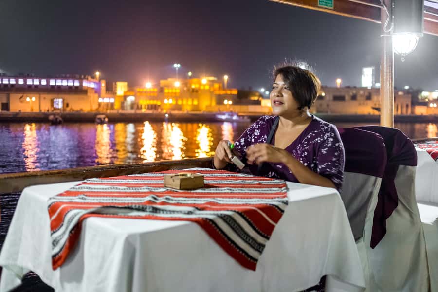 Dubai: 2-Hour Evening Dhow Cruise and Dinner - Drinks Policy: Alcohol Is Not Included
