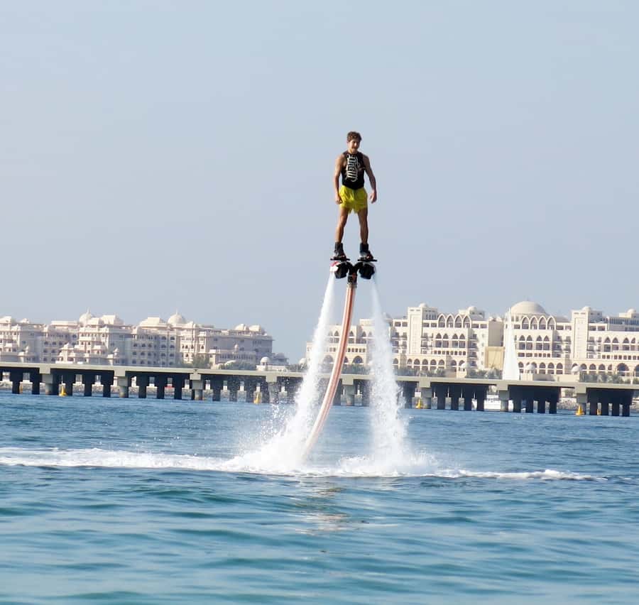 Dubai: 30-Min Flyboard Beginner Session at The Palm Jumeirah - Safety gear and the waterproof comms that keep you in the loop