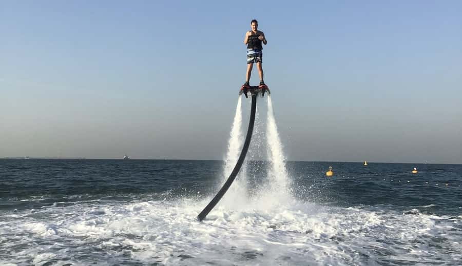 Dubai: 30-Min Flyboard with Burj Al Arab View & Soft Drink - Waterfront Views Toward Burj Al Arab