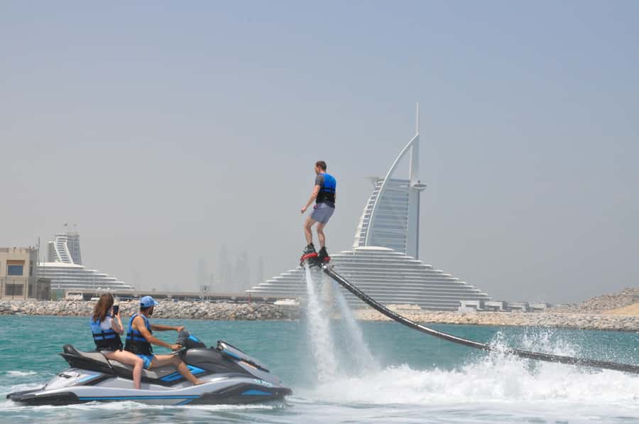 Dubai: 30-minute Flyboard with Instructor and Free Ice Cream - Safety briefing and gear up, before you get the jets running