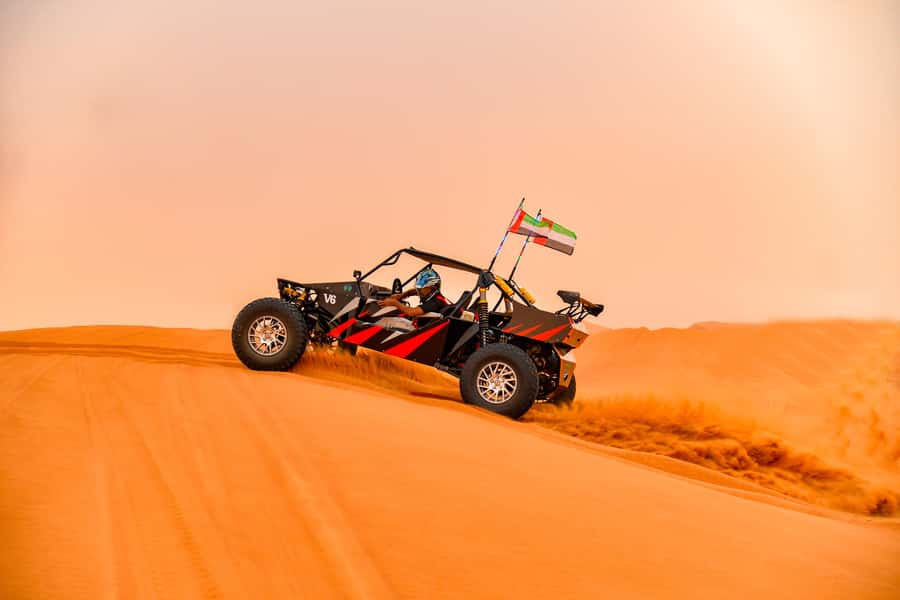 Dubai: 3000cc V6 Dune Buggy & Sandboarding -Private Tour - Duration and timing: 3.5 hours total, with flexible daily slots
