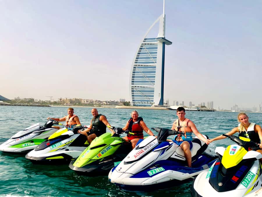 Dubai: 45-Minute Jet Ski Ride - Entering Dubai at speed, not from the roadside