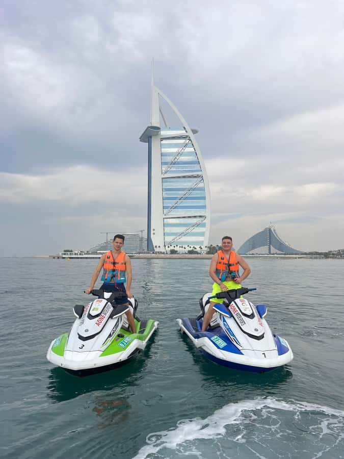 Dubai: 45-Minute Jet Ski Ride - Burj Al Arab and Burj Khalifa, viewed like a local with a speedboat
