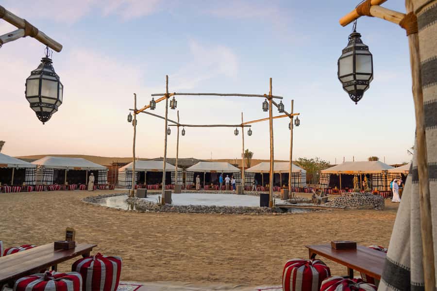 Dubai: Al Khayma Camp Experience with BBQ Dinner - Cultural entertainment lineup: horse, Yola dance, and the fire finale
