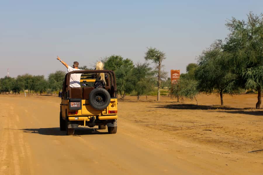 Dubai: Al Marmoom and Al Qudra Lakes Guided Tour with Dinner - Camel ride and activity balance, plus comfort tips