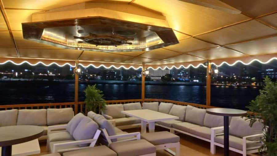Dubai: Al Seef Largest Dhow Dinner Cruise with Live Show - Tanoura dance and a puppet show, plus how to enjoy it without missing dinner