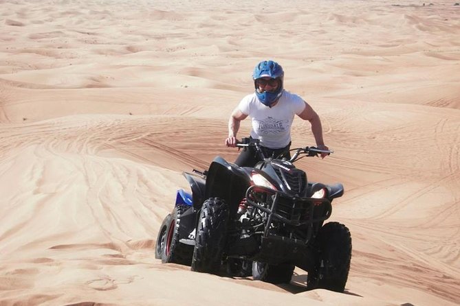 Dubai: ATV Ride and Desert Safari Drive (Morning Adventure) - OffRoad-Zone: Camel Ride and Sand Boarding in the Biggest Desert Play Zone
