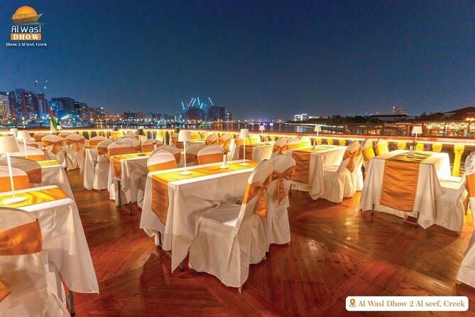 Dubai Best Dhow Cruise Dinner Buffet (Multi Cusine) - Upper Deck Photos vs Lower Deck Comfort (Air-Conditioned for a Reason)