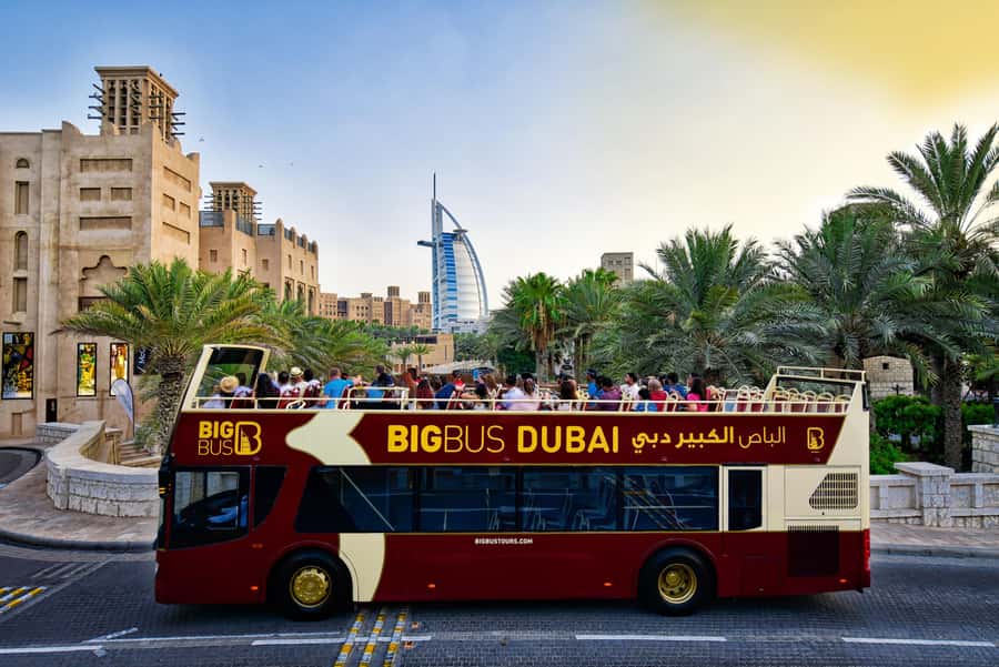 Dubai: Big Bus Panoramic Night Tour & Optional Dinner Cruise - Atlantis the Palm from the bus: A quick thrill with fewer hassles