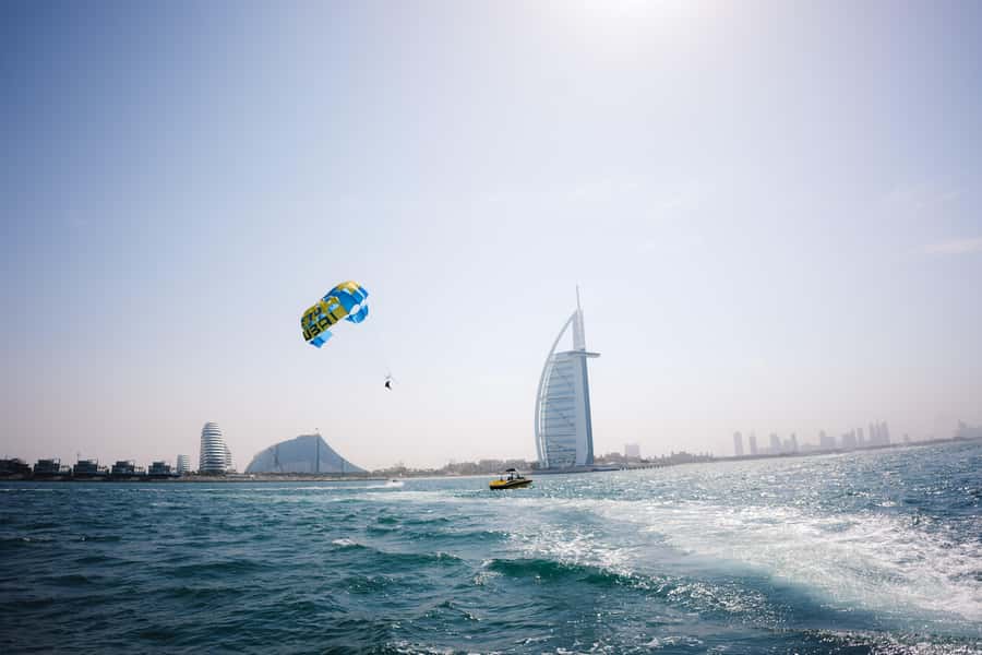 Dubai: Burj Al Arab Parasailing, Ice Cream, Pics, and Videos - Weight limits and who should skip it