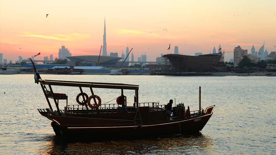 Dubai: Burj Khalifa Sunset on an Abra - Why a sunset Abra ride feels special near Burj Khalifa