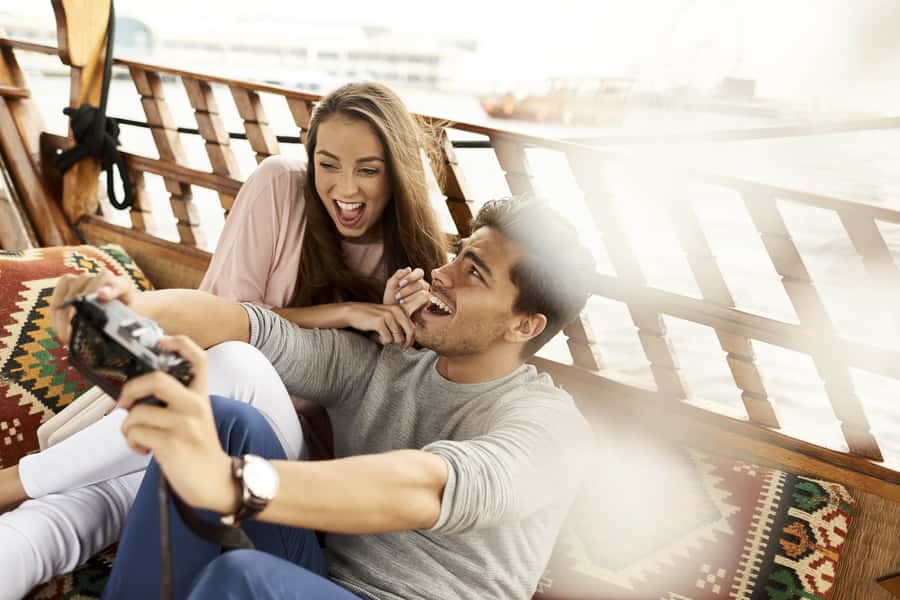 Dubai: Burj Khalifa Sunset on an Abra - The canal route: bird sanctuary views and historic dhow yards