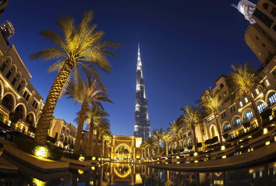 Dubai: Burj Khalifa VIP Sunset Tour with Porsche Transfer - Burj Khalifa at golden hour, from a 500m VIP lounge