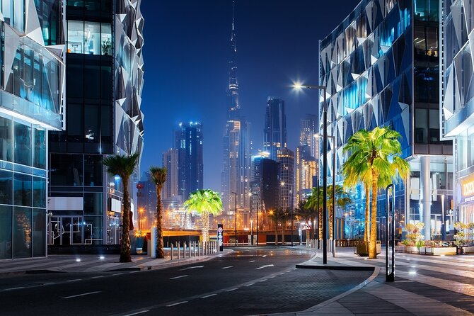 Dubai by Night City Tour - Madinat Jumeirah at dusk: lantern lanes and Arabian-water vibes