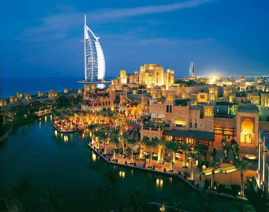 Dubai by Night City Tour with Fountain Show - Dubai Marina and the yacht port glamour