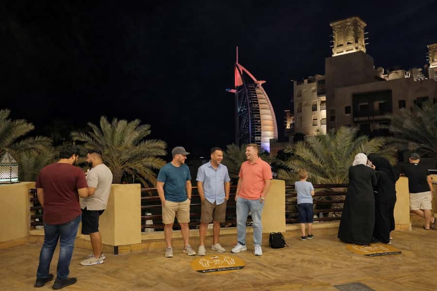 Dubai by Night with Burj Khalifa Entrance Ticket - Burj Al Arab: the sail silhouette and why it’s seen from the right angles