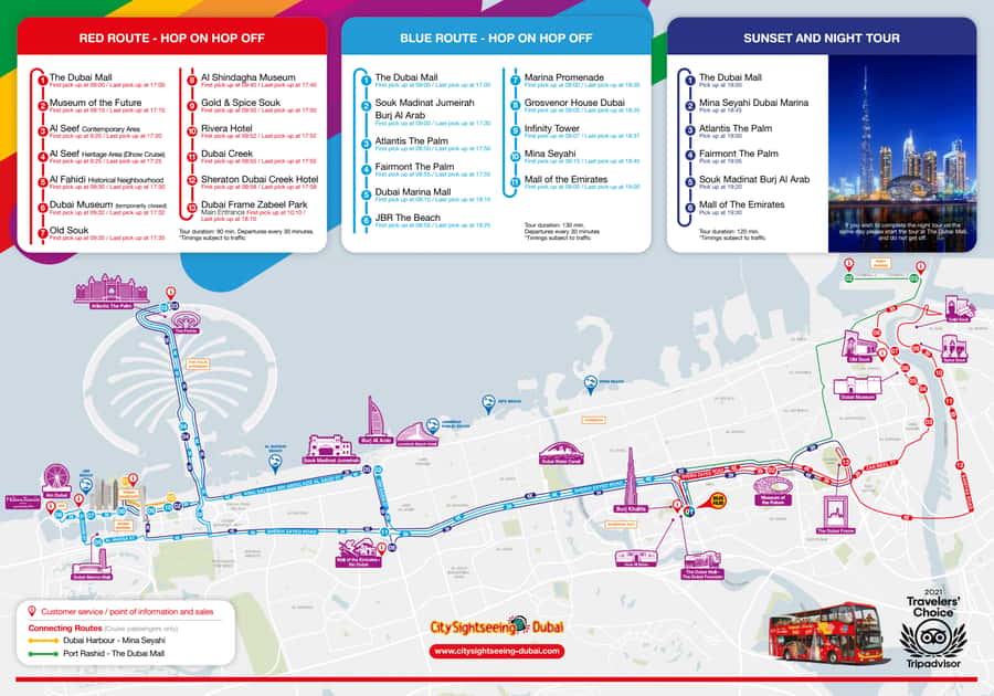 Dubai: City Sightseeing HOHO Bus Tour + Sunset & Night Tour - Switching routes at Dubai Mall, plus timing tips that make the day easier