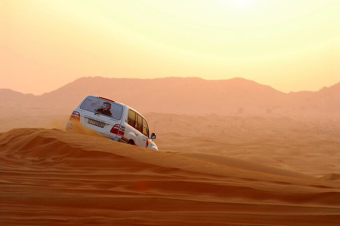 Dubai City Tour and Evening Desert Safari Combo - Desert Day 2: Lahbab Red Dunes, sandboarding, and dune bashing without guessing