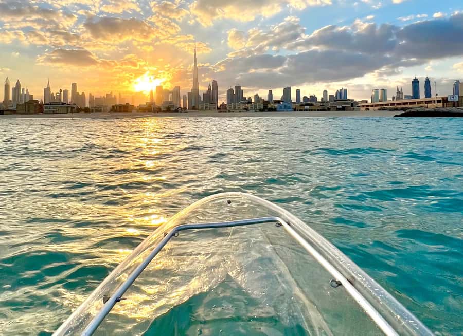 Dubai: Clear Kayaking Experience with Burj Khalifa View - Your 1-hour rhythm: briefing, scenic moments, then paddle time