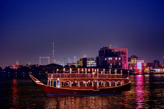 Dubai Creek Luxury Dhow Dinner Cruise with Optional Transfer - Music and entertainment: fun, but check your expectations