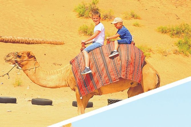 Dubai Desert 4x4 Dune Bashing, Sandboarding, Camel Riding, Dinner - Sandboarding Under the Light, Then Sunset Timing