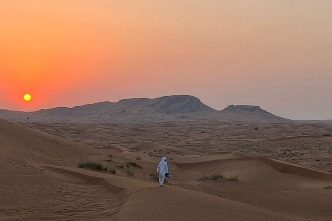 Dubai Desert 4x4 Dune Bashing, Self-Ride 30min ATV Quad, Camel Ride,Shows,Dinner - Desert Shows Under Stars: Belly Dance, Fire Show, Tanura