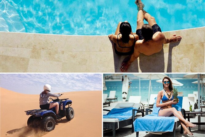 Dubai Desert Adventure: Red Dunes Guided Quad/Polaris ATV & BBQ - Bedouin camp welcome, not just entertainment