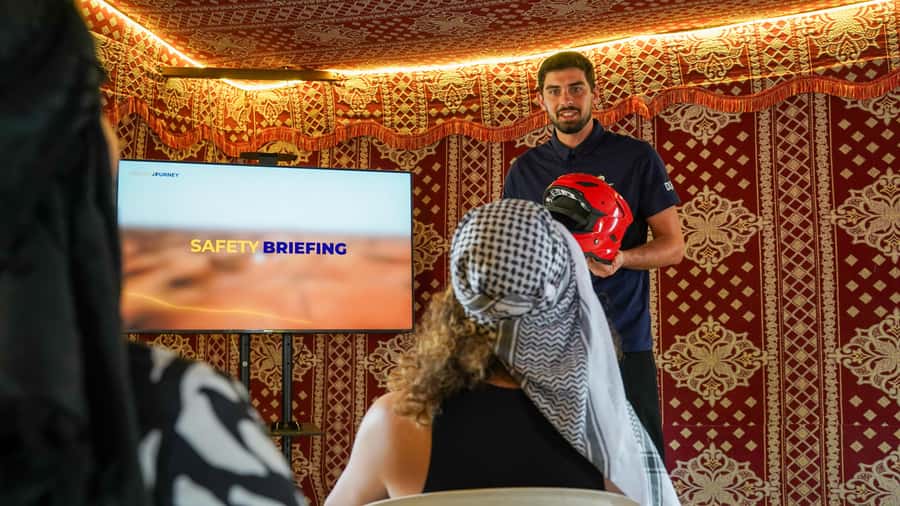 Dubai Desert Adventure: Red Dunes Guided Quad/Polaris & BBQ - Red dunes, real ride time, and a full camp evening