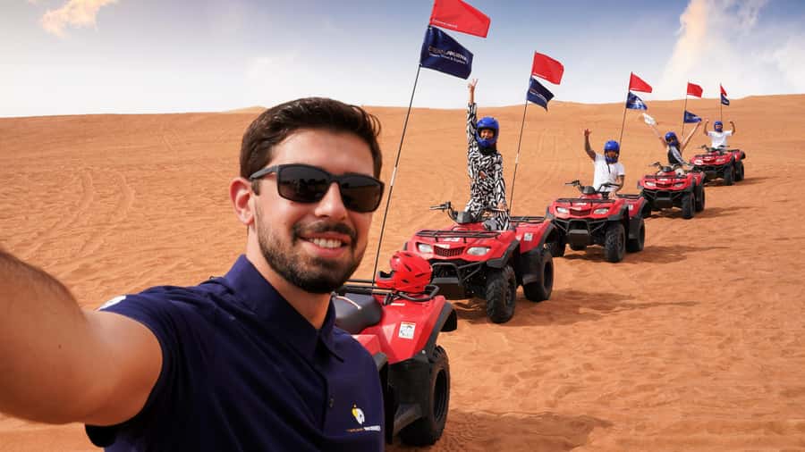 Dubai Desert Adventure: Red Dunes Guided Quad/Polaris & BBQ - The safety briefing that sets the tone for your quad or Polaris RZR