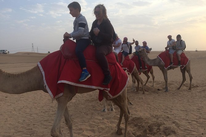 Dubai: Desert Camel Ride with Live Shows & BBQ Buffet Dinner - Bedouin camp welcome: coffee, dates, and the fun cultural extras