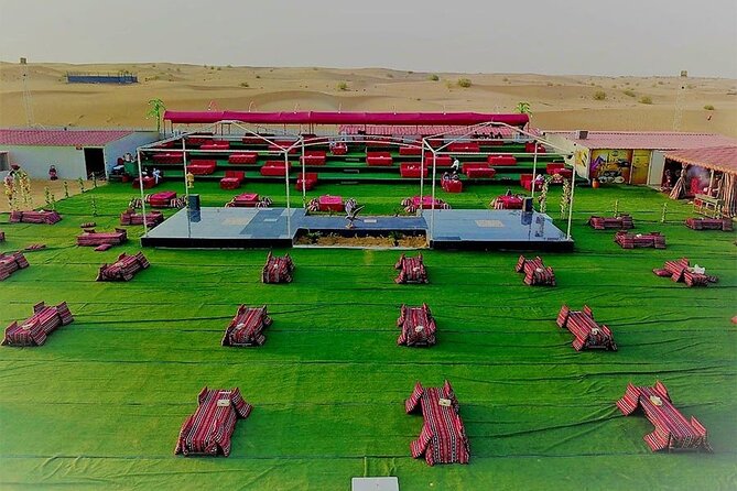 Dubai: Desert Safari 4x4 Dune with Camel Riding and Sandboarding - Camp refresh time: henna, sweets, and where the meal fits in