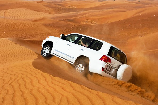 Dubai Desert Safari and Buffet Dinner with PRIVATE Transfer - 6 hours from late afternoon to stargazing dinner