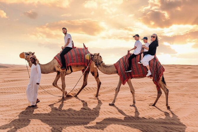 Dubai Desert Safari, BBQ, Live Shows, Camel, Sandboard (7-Hours) - Dune bashing, sandboarding, and sunset photos in the right order