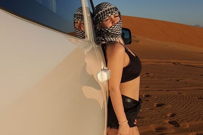 Dubai Desert Safari & Buffet Dinner and Camel ride with PRIVATE CAR - Camel ride, henna, shisha, and the camp flow