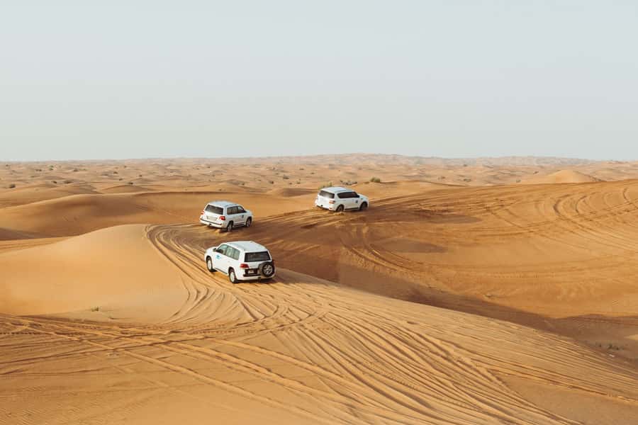 Dubai: Desert Safari, Camel Ride, and BBQ Dinner - From hotel pickup to desert camp in 6 hours