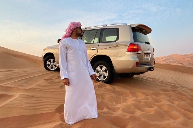 Dubai Desert Safari, Camel Ride, Shisha, Henna, Live BBQ & Shows - Dune bashing, sandboarding, and the quad bike option at Al Madam
