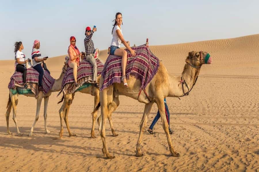 Dubai: Desert Safari Camel Riding, Sandboarding & BBQ Dinner - Sandboarding and quad biking: choose your own level of chaos