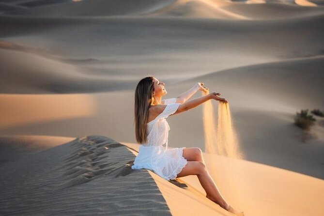 Dubai Desert Safari- Experience The Thrill in The Desert - Al Awir camp evening: Arabic coffee, Legemat, henna, and costume photos