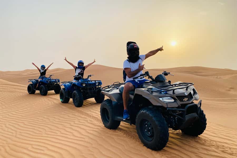 Dubai: Desert Safari, Quad Bike, Camel Ride & Al Khayma Camp - From Pickup to Off-Road: The Part That Sets Your Expectations