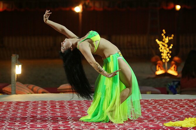 Dubai Desert Safari with Belly Dance, Fire Show and Tanura Show-The Full Package - Tanura, belly dance, and fire show: what to watch for