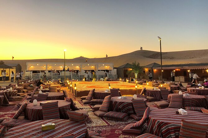 Dubai Desert Safari with Burj Khalifa - Ticket Only with No transfer to Burj Khalifa - - BBQ dinner plus shisha and dance shows under the stars