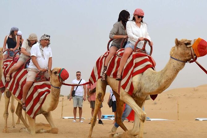 Dubai Desert Safari with Dinner, Camel Ride & Dune Bashing - Camp Arrival: Arabic Tea, Sweets, and the Bedouin-Style Welcome