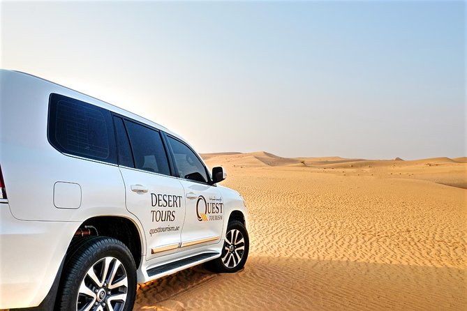 Dubai Desert Safari with Dune Bashing, Camel Rides & BBQ - Dune bashing and the sunset photo stop